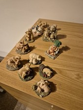 Pig Figurine Bundle – Farm Animal Ornaments / Collectible Pig Decor Set