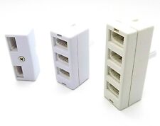 BT Telephone Adapter Socket 2/3/4 Way Phone UK Land Line Connector Splitter LOT