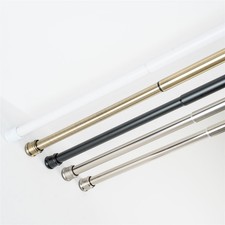 Telescopic Extendable Curtain Net Rod Pole Spring Loaded Tension 55-260cm