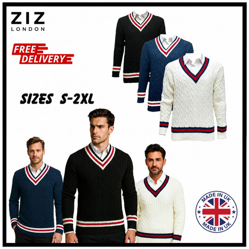 Mens cable knit - mens, jumper