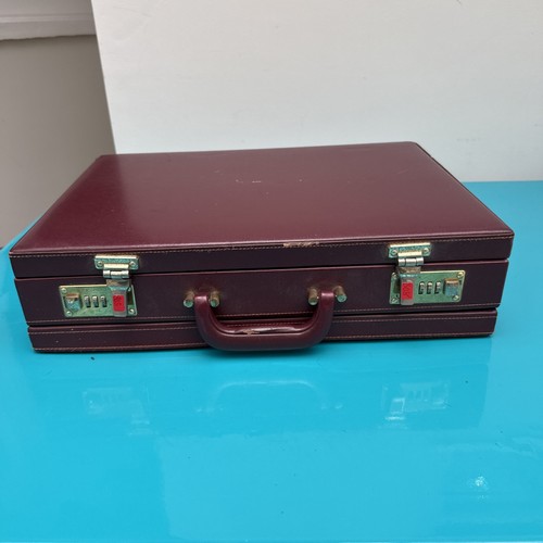 Vintage leather briefcase - briefcase, –
