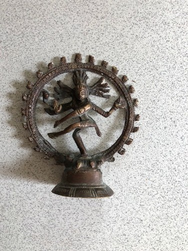 Nataraja statue antique brass - antique,