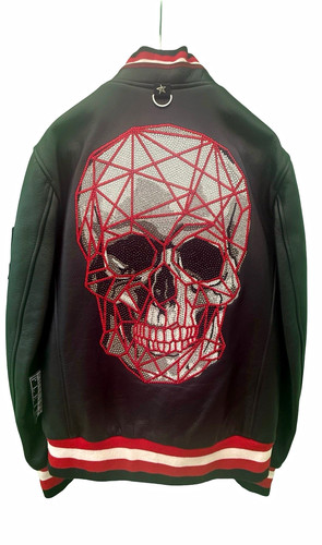 Philipp plein leather bomber - leather,