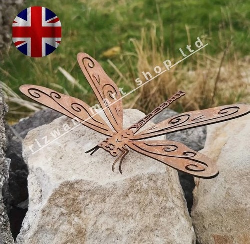 Rustic metal dragonfly - pc,