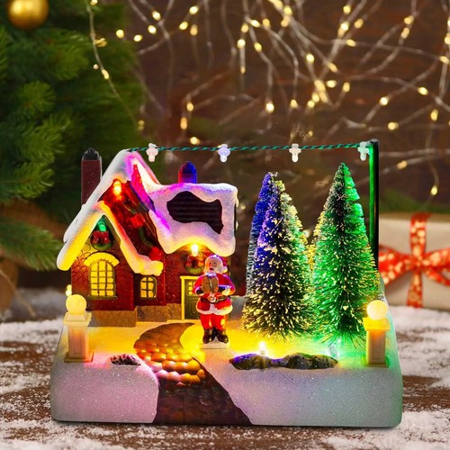 Christmas village scene house - christmas,