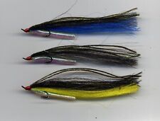Salmon Flies: Sunray Shadow Red Head x3 Size 8 double Low water hooks (code531c)
