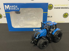 MARGE MODELS 1:32 SCALE NEW HOLLAND T7.340 BLUE WITH BLACK RIMS LIMITED EDITION