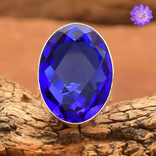 Blue tanzanite gemstone - blue,