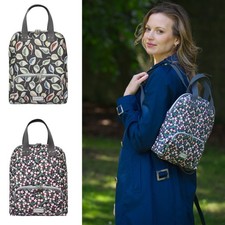 Earth Squared Alice Backpack Water Resistant Oil Cloth Lightweight Compact Bag