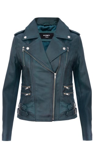 Ladies retro teal - teal, nappa