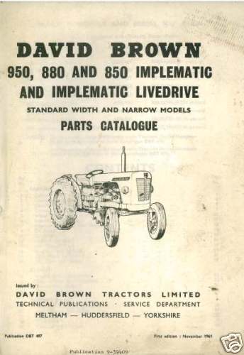 David brown tractor 850 880 - brown,