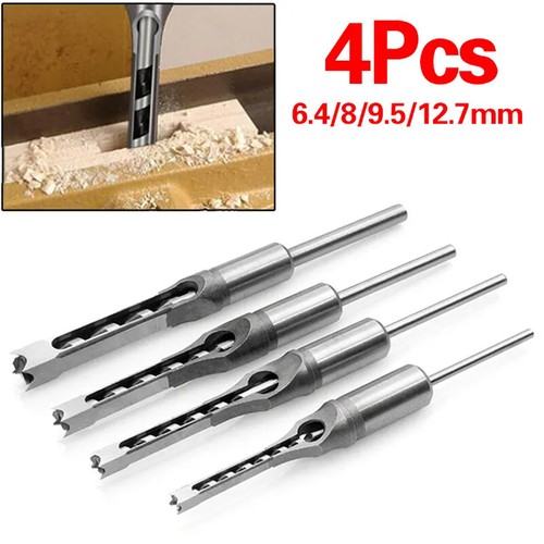 4pcs square hole drill bit - square,