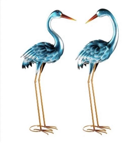 Evergreen set blue - blue, heron