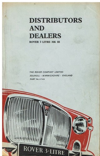 Rover mkiii saloon coupe - rover,