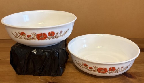 Arcopal france two bowls poppy - france,
