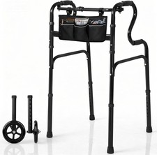 💥💥Folding Aluminium Lightweight Walking Frame with 2 Wheels, Adjustable💥💥