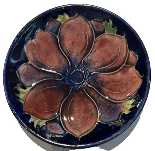 Moorcroft anemone floral pin - moorcroft,