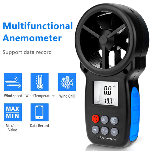 Digital anemometer wind speed - digital,