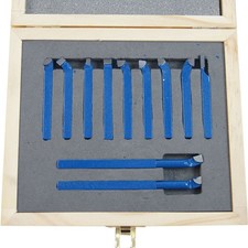 Brazed Lathe Turning Cutting Tool Set 11 PCs [Size: 6mm - 10mm]