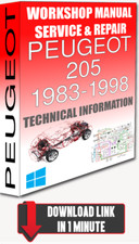 Service Workshop Manual & Repair PEUGEOT 205 1983-1998 +WIRING | FOR DOWNLOAD