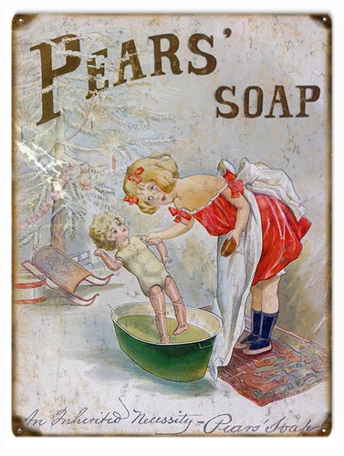 Vintage pears soap - soap, sign