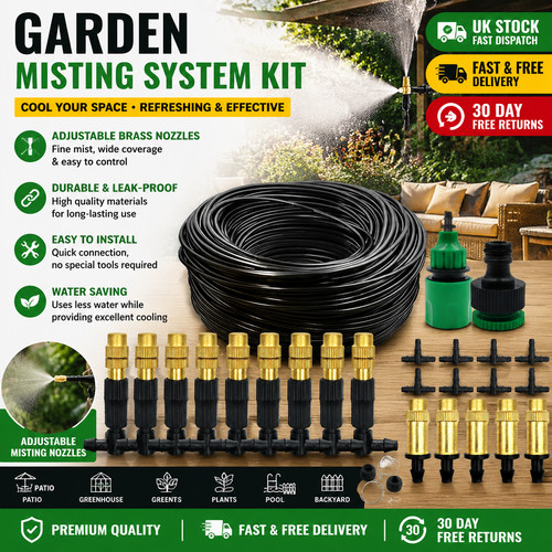 Outdoor misting cooling system - misting,