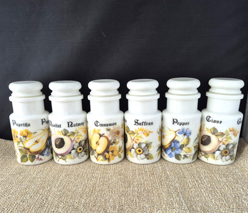 Six vintage 1970s opaline - 1970s,