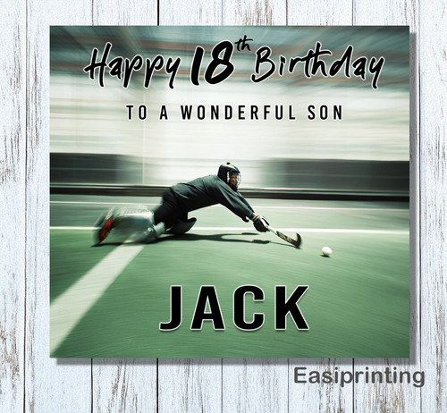 Personalised hockey goalkeeper - personalised,