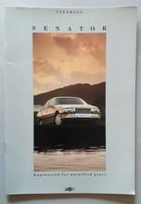 Vauxhall Senator Brochure 1987 - 2.5i  3.0i  CD