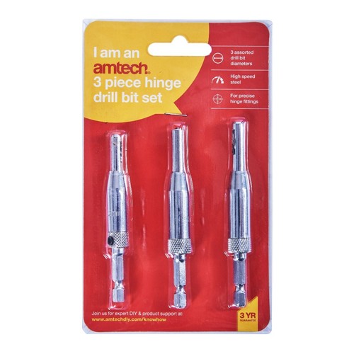 Hinge drill bit set - pc, door