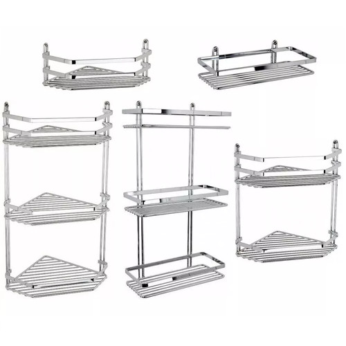 Satina shower caddy chrome - caddy,