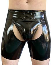 Mens Latex Chap Shorts by