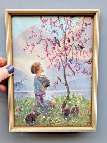 Vtg picture frame morning - vtg,