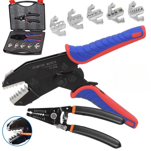 Wire crimper pliers - crimper, ratcheting