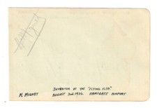 Henri Mignet Cut Autograph
