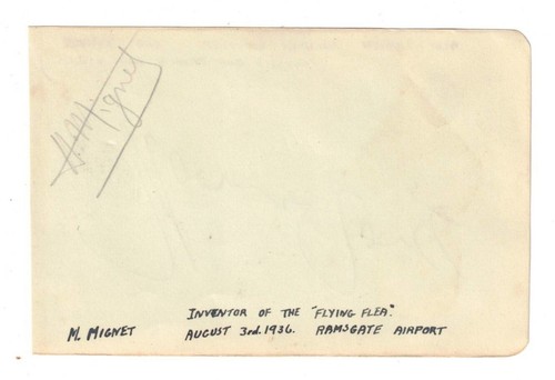 Henri mignet cut autograph - henri,