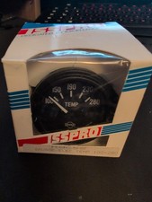 ISSPRO R8658 Electric Water/Oil Temperature Gauge 100-280°F - 2" Black Face NEW