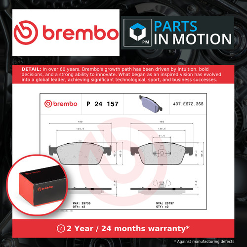 Brake pads set - set, fits