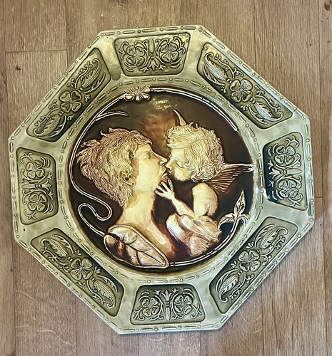 Decorative plaster plaque - plaster,