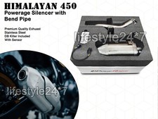Powerage Exhaust Silencer with Bend Pipe" For Royal Enfield New Himalayan 450