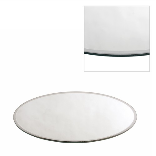 Square round mirror plate - round,