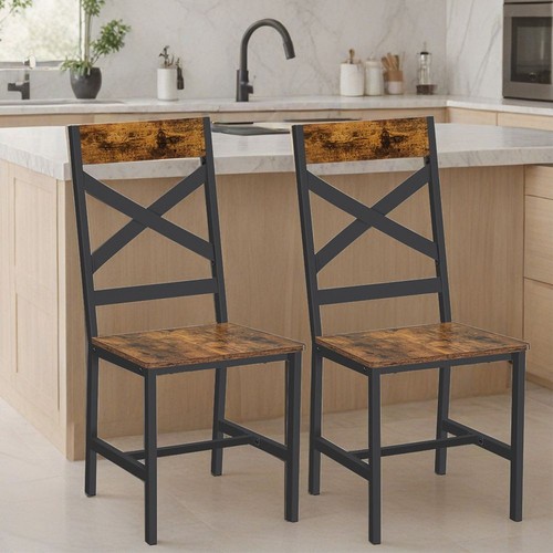 Industrial dining chair set - set, 2