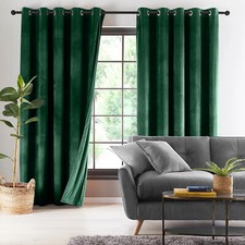Crushed Velvet Curtains Ready