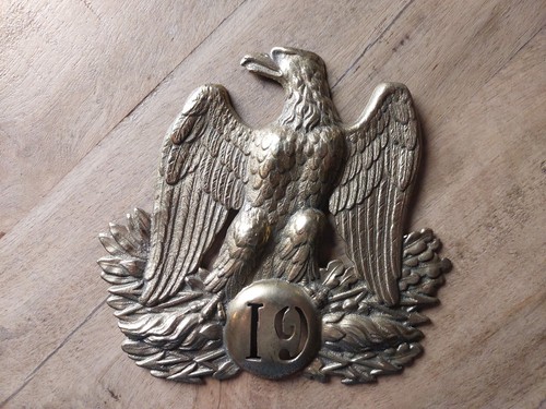 French m1852 shako plate - french,