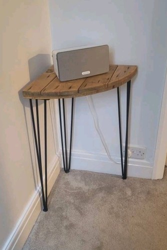 Handmade corner console table - corner,