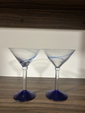 Set of 2 Blue Base Martini