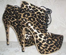 NEW SIZE 3 36 LEOPARD BLACK