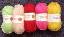 10 x 100g Sirdar Country Classic Worsted Aran Wool/Yarn for Knitting/Crochet