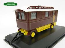 BNIB OO GAUGE OXFORD 1:76 76SCV001 Showmans Caravan Maroon 