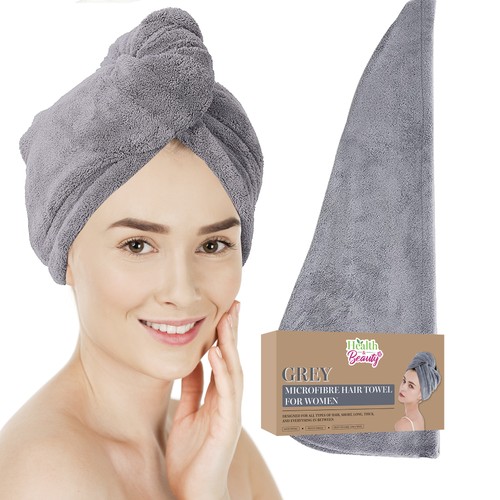 Hair turban towel microfibre - hair,
